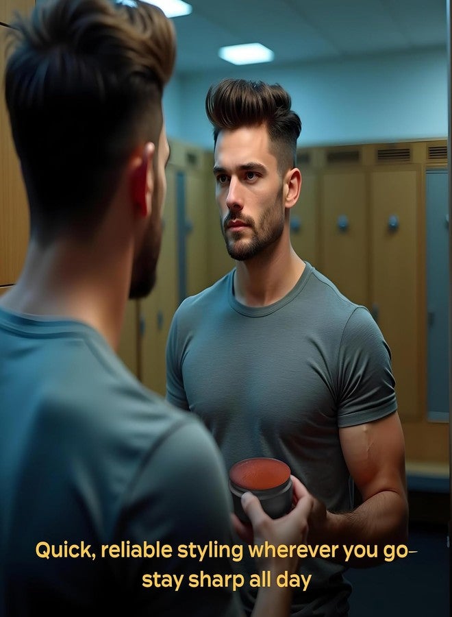 BROSH Far East Hard Pomade - Water Based Hair Styler with Extra Firm Hold & Medium Shiny Finish - Humidity Resistant Grooming Pomade for Men - 4 Oz - Image 4