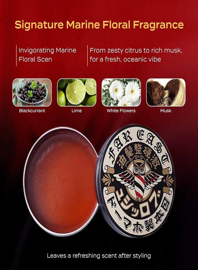 BROSH Far East Hard Pomade - Water Based Hair Styler with Extra Firm Hold & Medium Shiny Finish - Humidity Resistant Grooming Pomade for Men - 4 Oz - Image 5