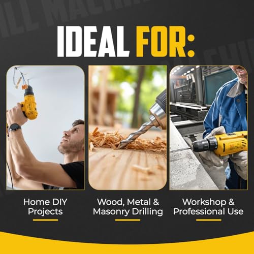 Jon Bhandari Tools 10mm Electric Drill Machine, 650W, 2800RPM, 220V – Variable Speed & Reverse Function | Compact Heavy Duty Corded Drill for Wood, Metal, Masonry, DIY & Professional Use - Image 5