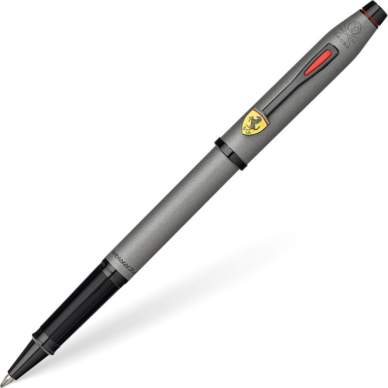Cross Century II Scuderia Ferrari Rollerball Pen - Titanium Grey Satin Lacquer with Luxury Gift Box - Image 1