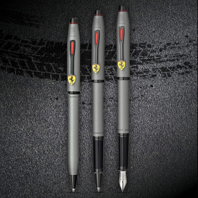 Cross Century II Scuderia Ferrari Rollerball Pen - Titanium Grey Satin Lacquer with Luxury Gift Box - Image 4