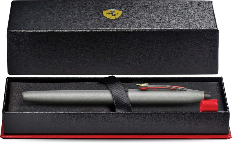 Cross Century II Scuderia Ferrari Rollerball Pen - Titanium Grey Satin Lacquer with Luxury Gift Box - Image 3