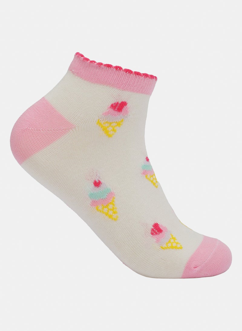 Carina Cookies Girly Ice Cream Socks - 2 Pairs - Image 2