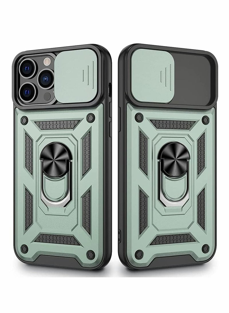 Y&D Built-in 360° Rotate Ring Stand Magnetic Cover Case for iPhone Pro 13 Max - Image 1