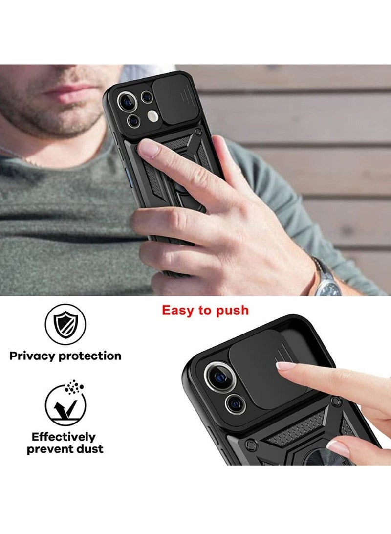 Y&D Built-in 360° Rotate Ring Stand Magnetic Cover Case for iPhone Pro 13 Max - Image 5