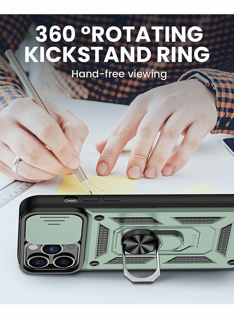 Y&D Built-in 360° Rotate Ring Stand Magnetic Cover Case for iPhone Pro 13 Max - Image 4