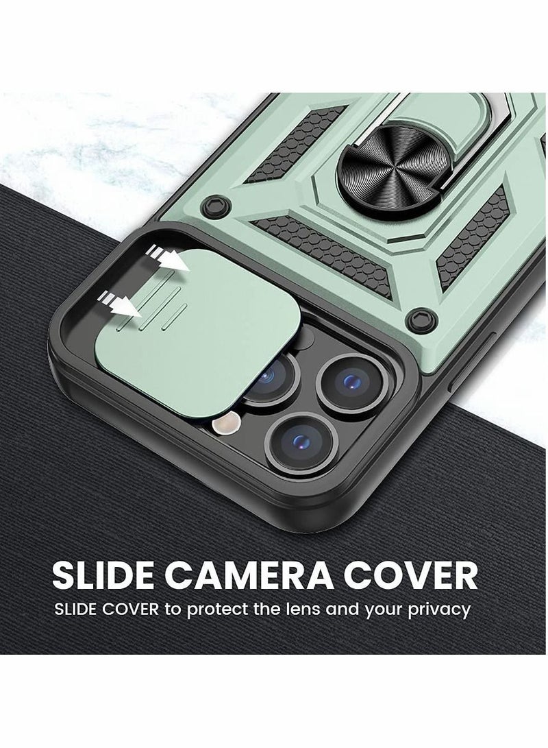 Y&D Built-in 360° Rotate Ring Stand Magnetic Cover Case for iPhone Pro 13 Max - Image 2