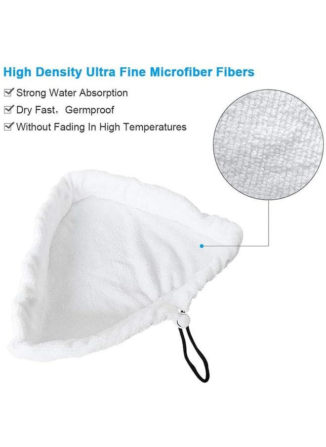 yongsheng 6pcs Home Clean Steam Mop Reusable Replacement Microfiber Cleaning Pads Washable Cloths Compatible for Steamboy H2O  - Image 3