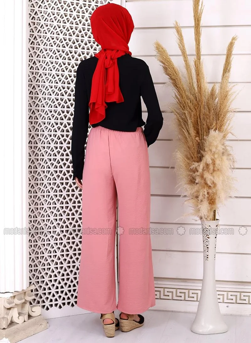 Por La Cara By Modanisa Dusty Rose -  - Pants - Por La Cara