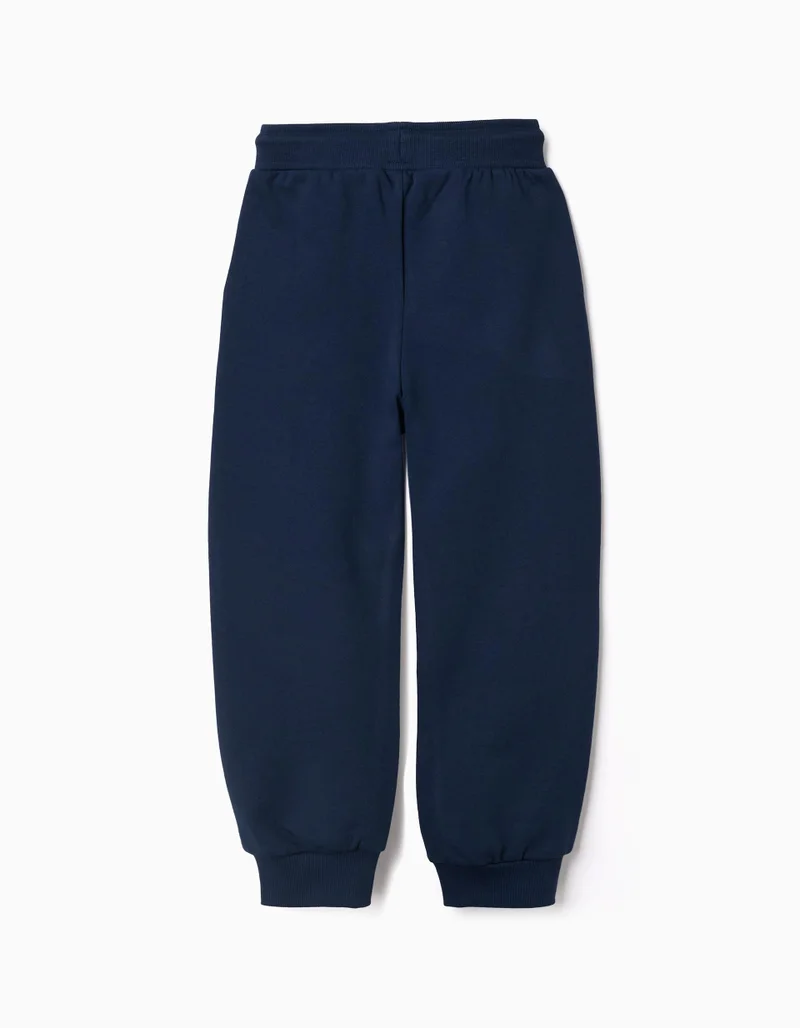 Ziddy Cotton Joggers With Marvel Print And Drawstring