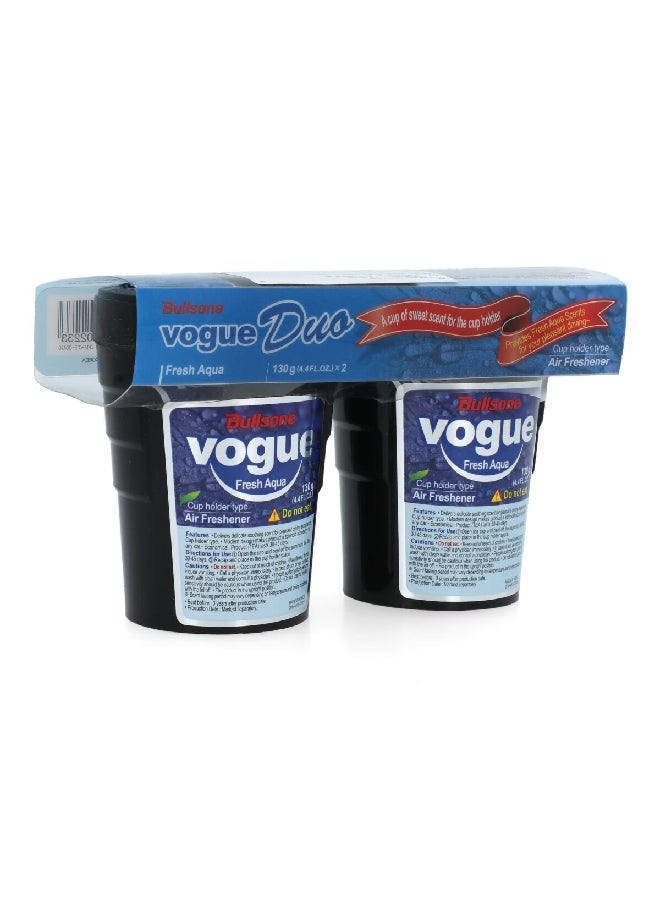 بولسون ACR-235-00009 فوج معطر جو للسيارة متوافق مع حامل الأكواب برائحة انتعاش البحر قطعتين 130 غرام - Image 2