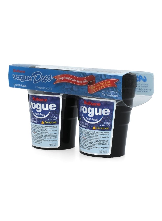 بولسون ACR-235-00009 فوج معطر جو للسيارة متوافق مع حامل الأكواب برائحة انتعاش البحر قطعتين 130 غرام - Image 3