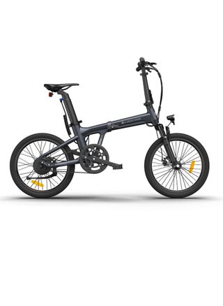 ADO Electric Bike Air 20Lite, Foldable Ebike with 350W Brushless Motor, High-Efficiency Carbon Belt, 36V/9.6Ah Removable Battery, 25-35 km/h, APP Control, 20" Tires, Aluminum Alloy Frame, Front Fork Suspension (Black Grey) - pzsku/ZB986D820D4253FE2F535Z/45/_/1696498747/982df4bc-d36e-4ec0-831d-0707fd11be2b