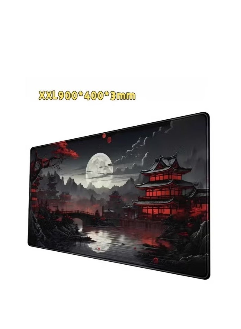 Beauenty Large full moon XXL mouse pad 900*400*3mm laptop game pad desk pad - Image 1