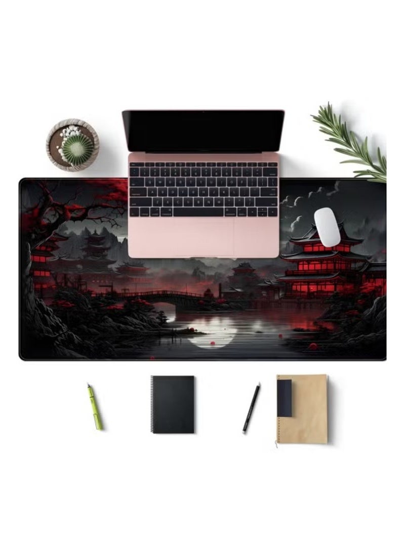Beauenty Large full moon XXL mouse pad 900*400*3mm laptop game pad desk pad - Image 4
