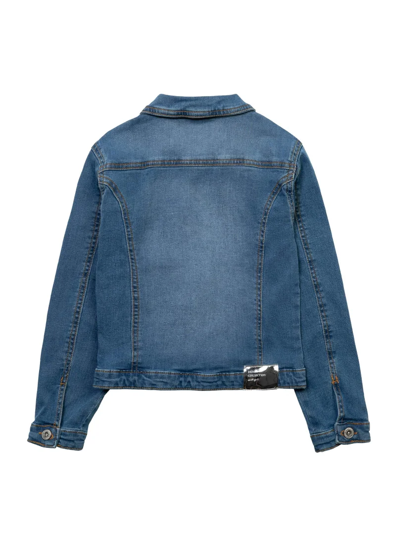 مينوتي Kids Girls Denim Jacket