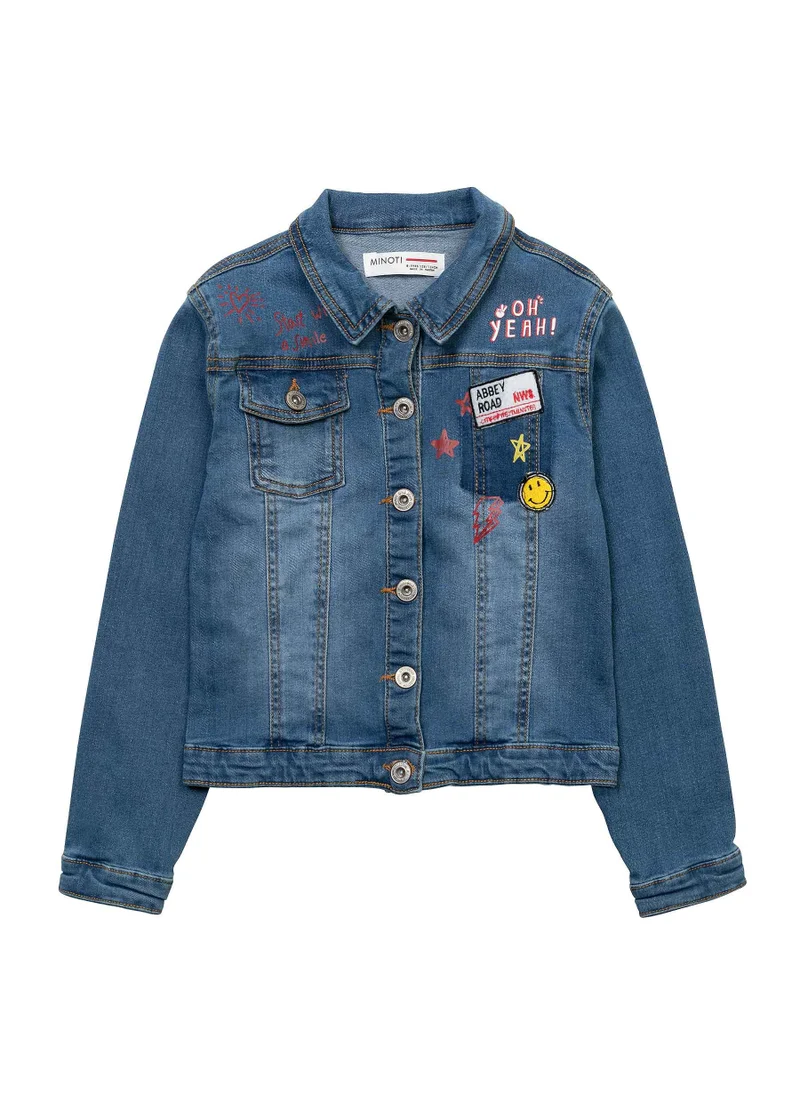 مينوتي Kids Girls Denim Jacket