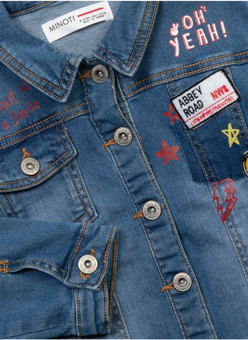MINOTI - Girls Denim Jacket - Image 1