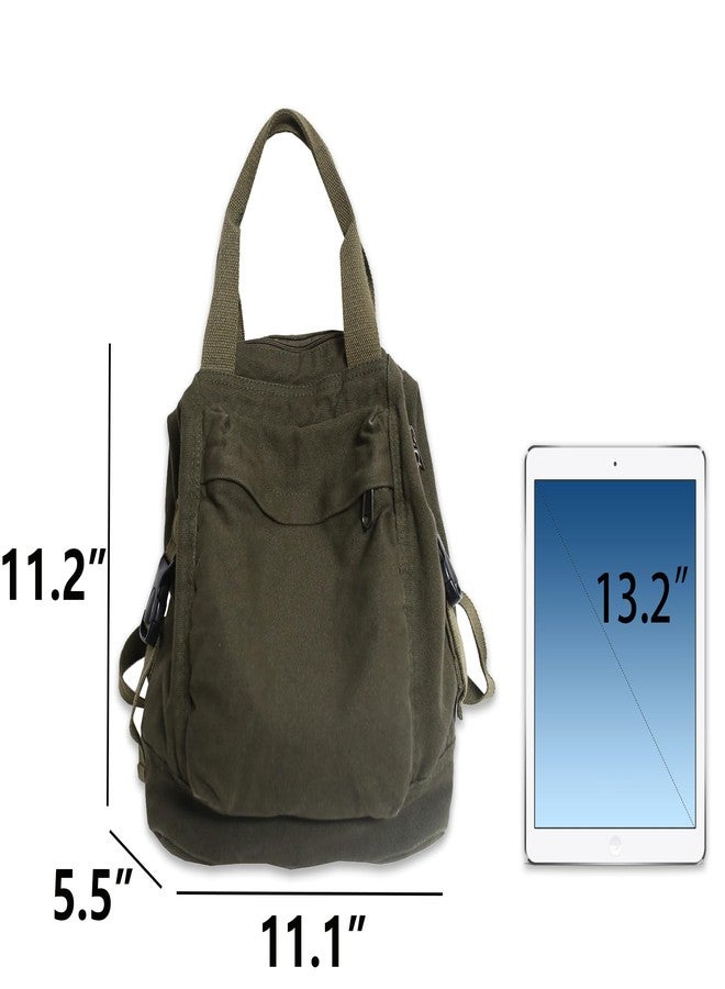 PRLINJSK Mini Canvas Backpack for Women Girls Cute Small Backpack Purse Aesthetic Backpack - Image 4