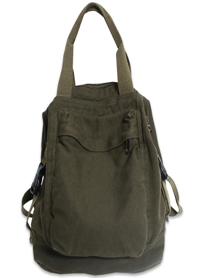 PRLINJSK Mini Canvas Backpack for Women Girls Cute Small Backpack Purse Aesthetic Backpack - Image 1