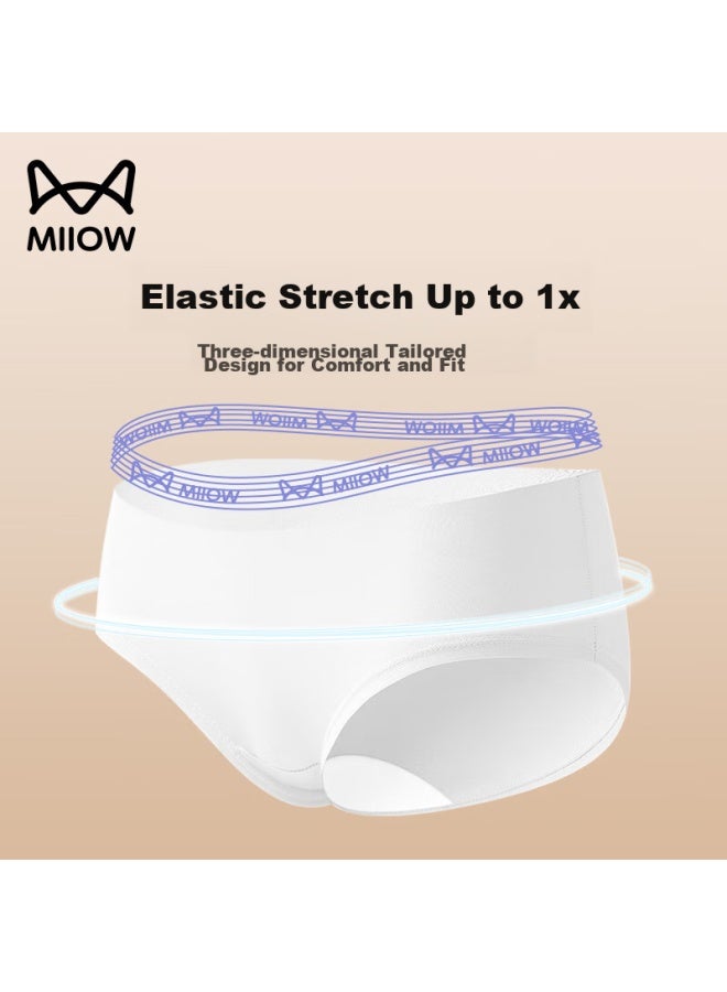 MIIOW Miiow Disposable Women's Underwear, Pure Cotton, Daily Use, Sterile, No-wash, For Business Trips, Travel, Postpartum, Menstruation, Individually Wrapped, Purple, Size M - Image 3