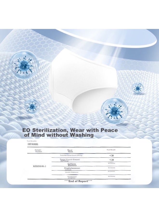 MIIOW Miiow Disposable Women's Underwear, Pure Cotton, Daily Use, Sterile, No-wash, For Business Trips, Travel, Postpartum, Menstruation, Individually Wrapped, Purple, Size M - Image 5
