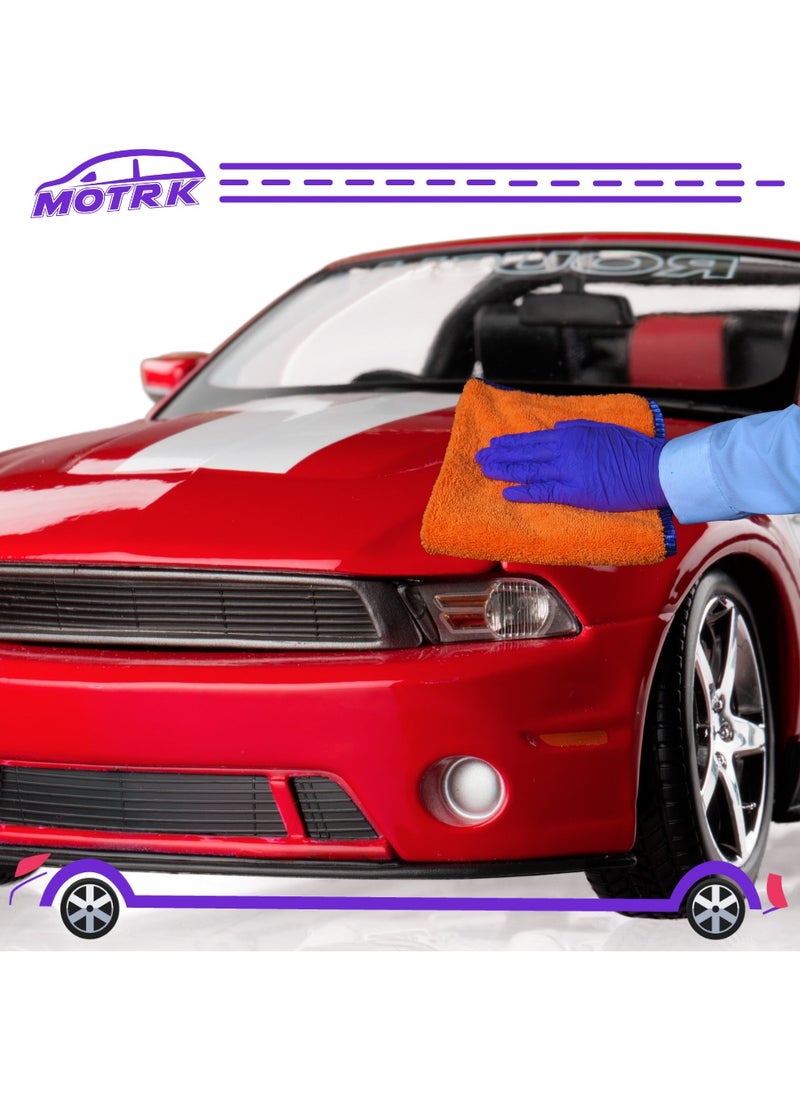 MOTRK Microfiber Towels for Cars Professional Premium MOTRK  , Dual-Sided Car Washing, Drying Towel from No Streaks 90 * 60 Scratches, or Water Spots, Quick Effortless Dry Car cleaning  - Image 3