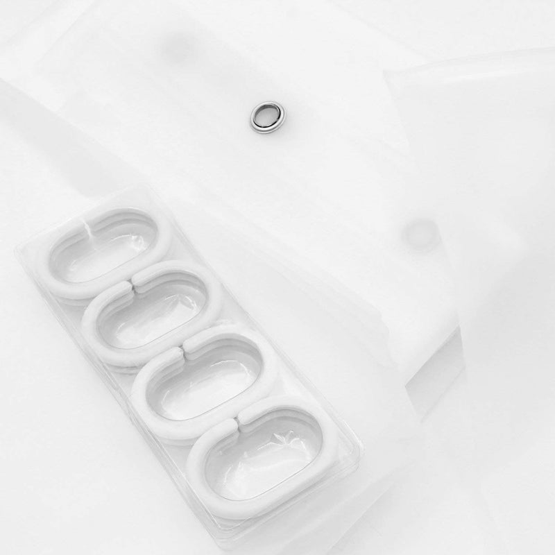 Moslion Giraffe Bathroom Shower Curtain Wild Animal Watercolor Giraffe Brow White Feather Shower Curtains Home Decorative Waterproof Polyester Fabric Shower Curtain with Hooks 72x72 Inch - Image 4