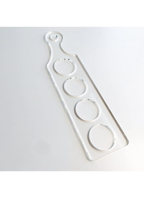 Clear Acrylic Flight Paddle Template Woodworking Router Template Modern Beer Flight Template