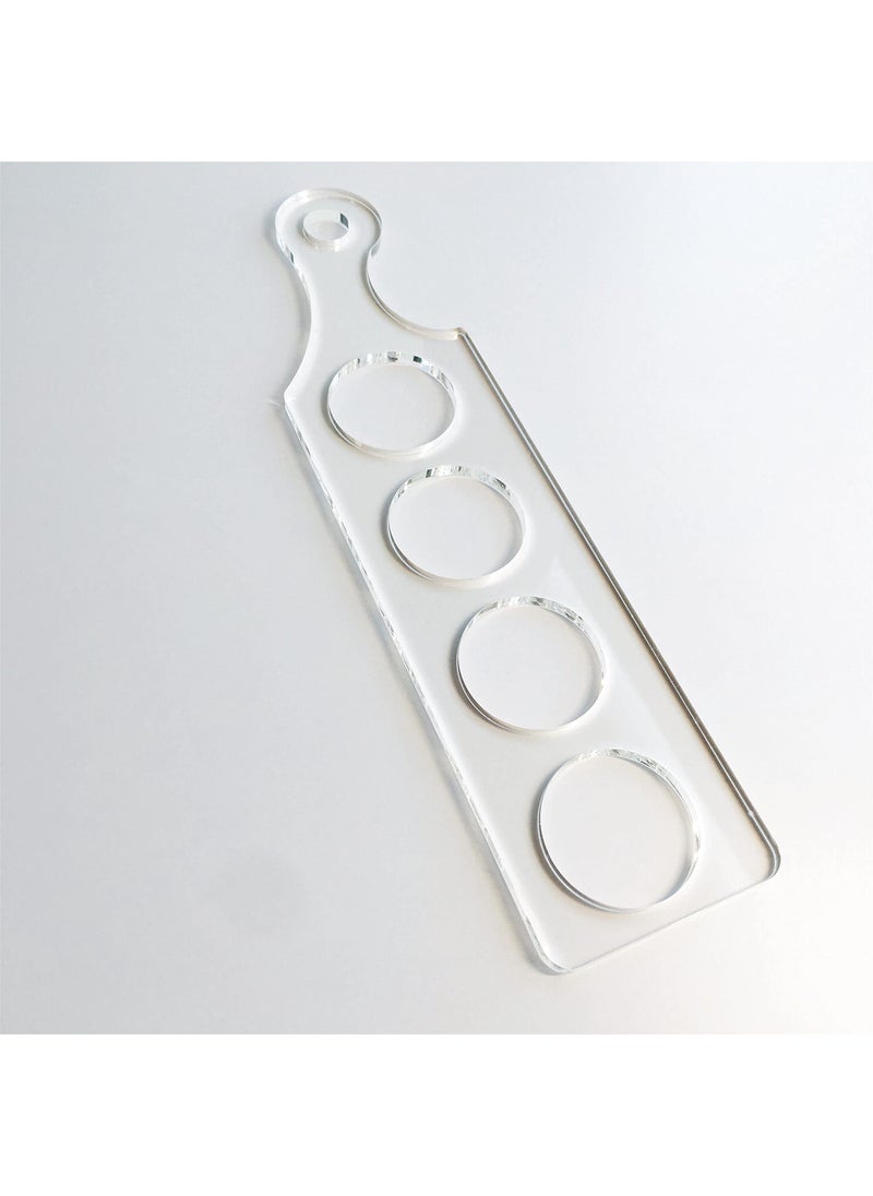 Phocaea Clear Acrylic Flight Paddle Template Woodworking Router Template Modern Beer Flight Template 