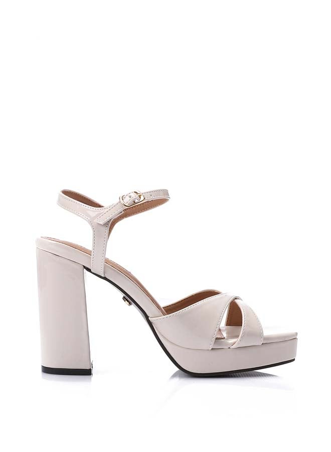 ديجافو منتصف Heelss الصنادل النسائية البيضاء  - Image 1