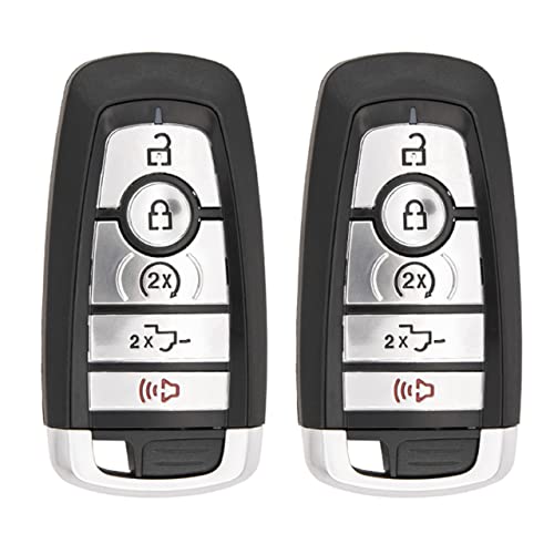 Keyless2Go Replacement for 5 Button Proximity Smart Key 2-Way Gen 5 PEPS for Ford M3N-A2C931426 164-R8166 - Image 1