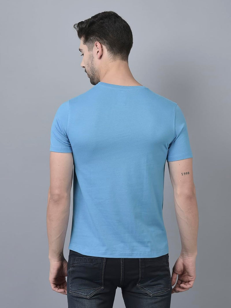 Dollar Mens Round Neck Stylish with Fashionable Print T-Shirt - Image 2