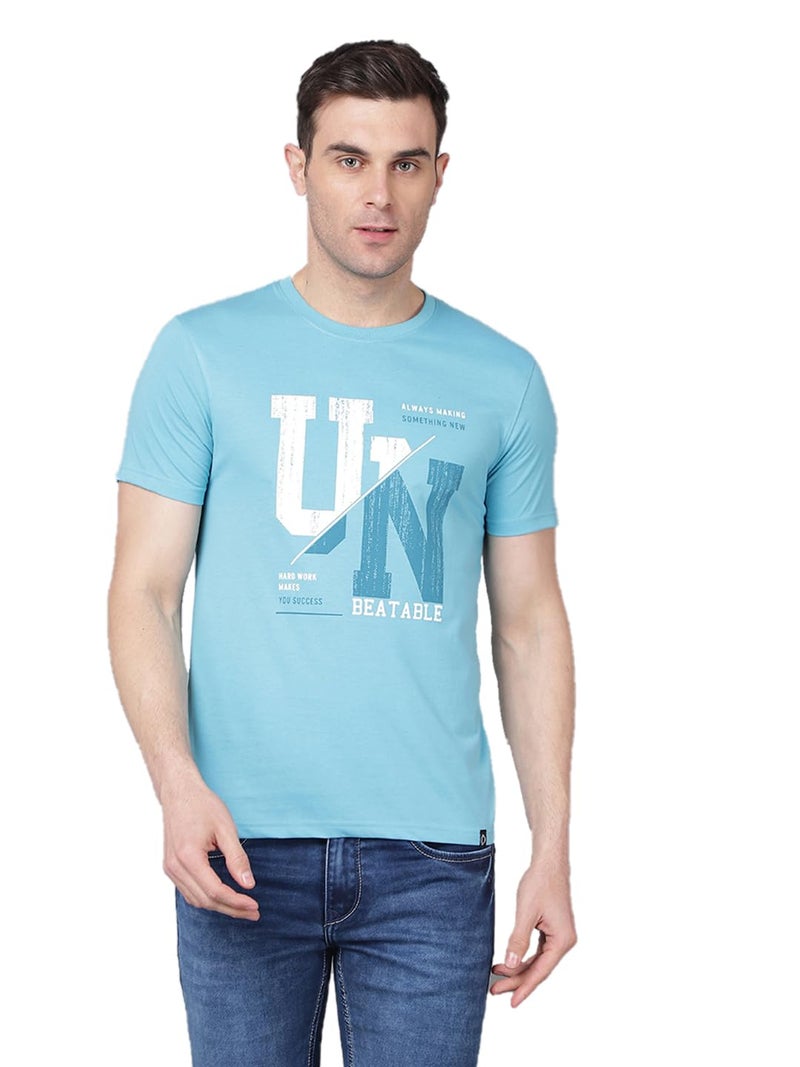 Dollar Mens Round Neck Stylish with Fashionable Print T-Shirt - Image 1