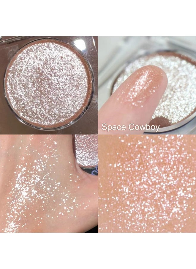 Jutqut - Shimmer Glitter Eyeshadow Palette Sparkle Champagne Gold Eye Shadow Bling Korean Eye Glitter Foil Pigmented Long Lasting & Ultra Blendable For Glitter Eye Makeup - Image 1
