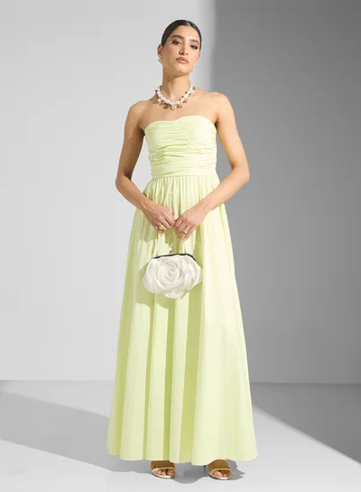 yellow dress for prom Glorious One Shoulder Yellow Prom Dress Split Long With Pockets