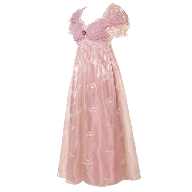 Vibsion Regency Dresses for Women Luxurious Embroidery Lace Empire Waist Victorian Dress Rococo Ball Gown XXL - Image 2