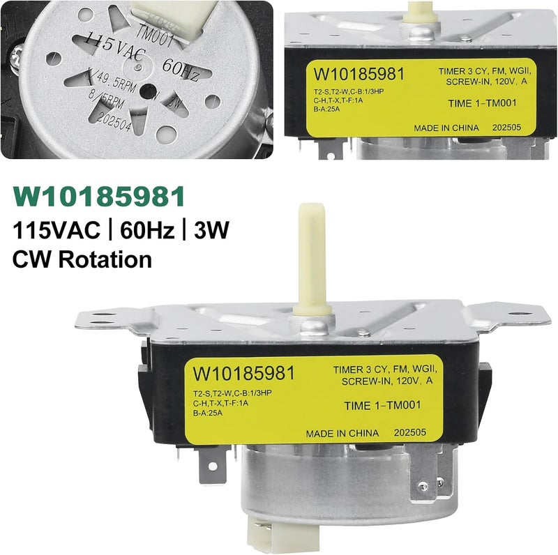 W10185981 Dryer timer, dryer timer - Image 4