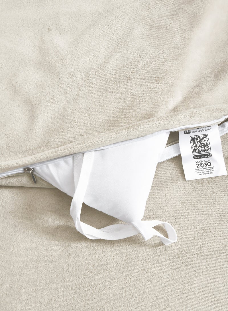 Master Home Textile Velvet Comforter Sets, 7 Pcs King Size, Fits 200 x 200 cm Double Size Bed, With Removable Filling, Soft, Warm - Image 5