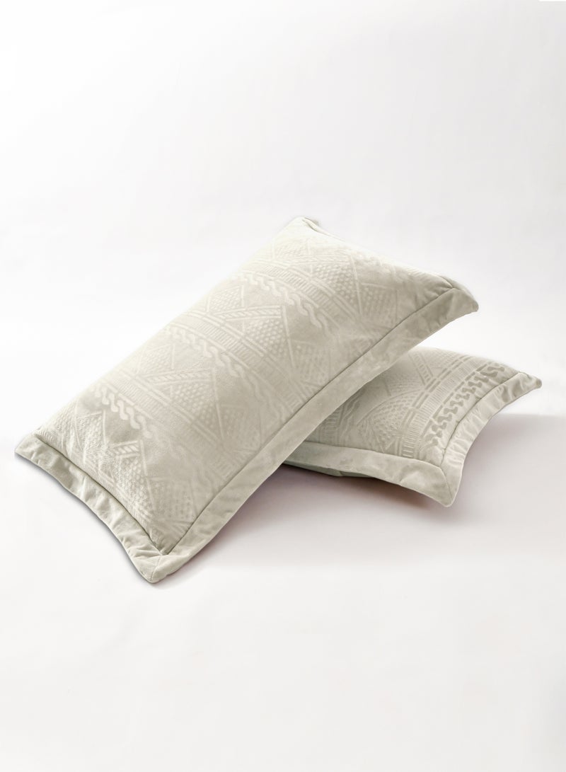 Master Home Textile Velvet Comforter Sets, 7 Pcs King Size, Fits 200 x 200 cm Double Size Bed, With Removable Filling, Soft, Warm - Image 3