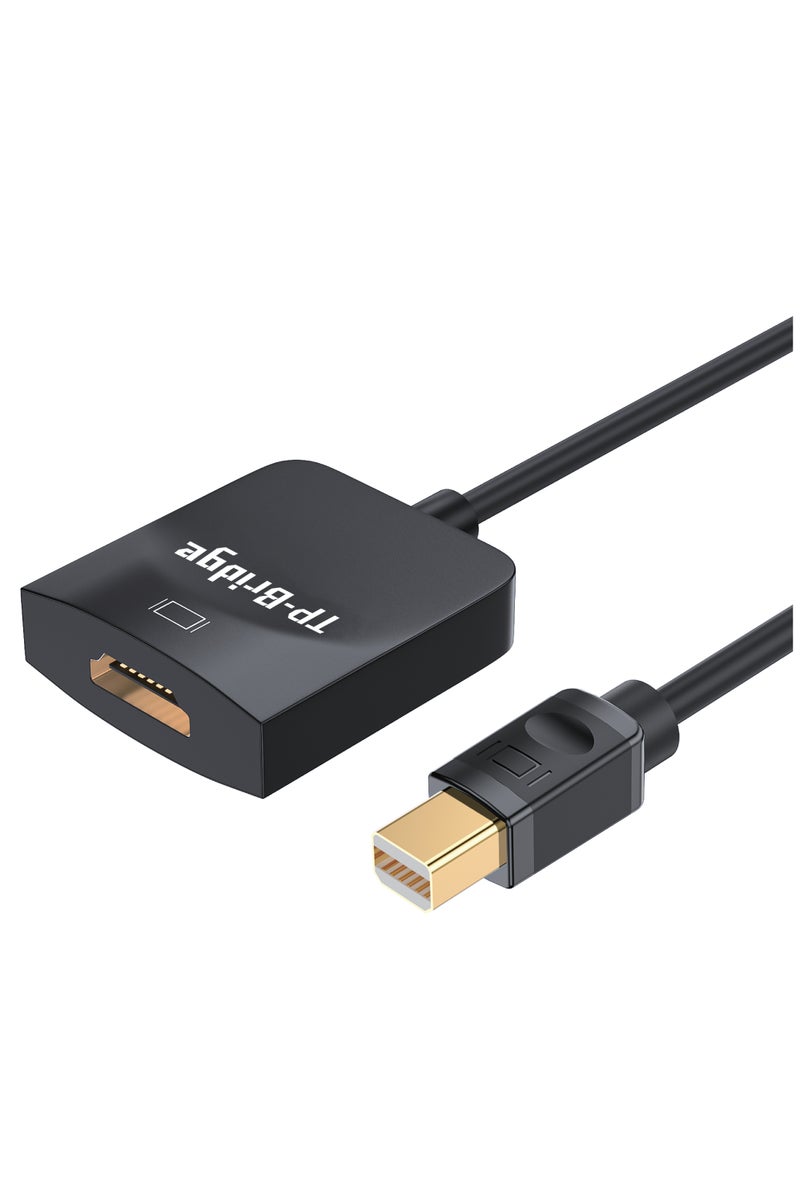 TP-BRIDGE Premium Quality  MINI DP TO HDMI (UHD) Thunderbolt TO HDMI Mini DisplayPort to HDMI Adapter Cable  DisplayPort Connector  Male to HDMI  FemaleCompatible with Active DP to HDMI Braided Cable, Compatible for Graphics/SAMSUNG/Desktop/PC/EPSON/Sony - Image 1
