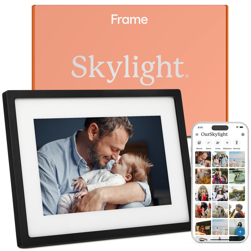 Skylight Frame â€“ WiFi Digital Picture Frame Customer Support, Touch Screen Digital Photo Frame with Easy Setup, Photo Gifts for Parents and Grandparents - 10 Inch Black - Image 1