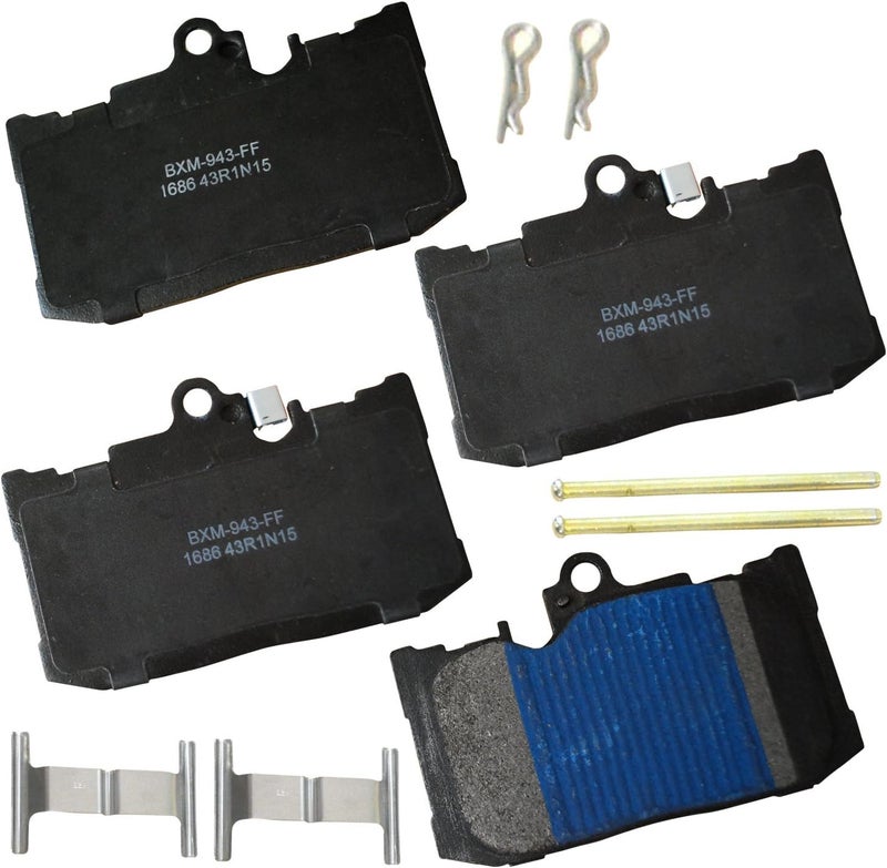 Bendix Premium SBM1686 Semi-Metallic Front Brake Pads for Select Models Lexus GS200t, GS300, GS350, GS450h, IS500, RC200t, RC300, RC350, RC350 - Image 1