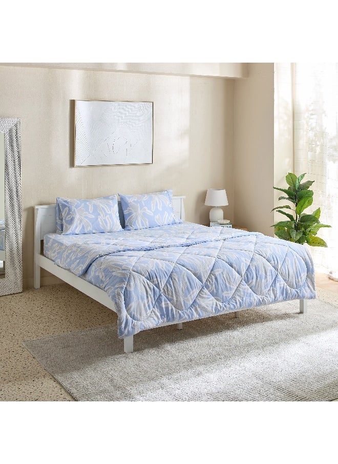 Home Box Malta-Evelyn 3-Piece Printed Cotton King Comforter Set - 220x240 cm  - Image 2