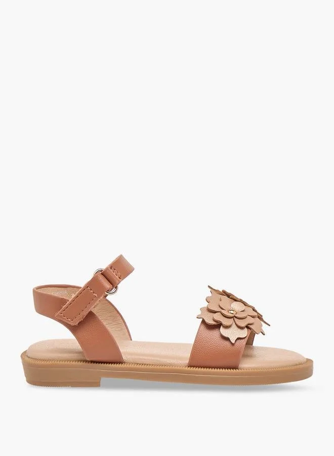 Flora Bella By Shoexpress Girls Hook & Loop Strap Sandals