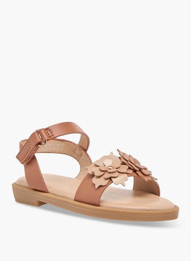 Flora Bella By Shoexpress Girls Hook & Loop Strap Sandals
