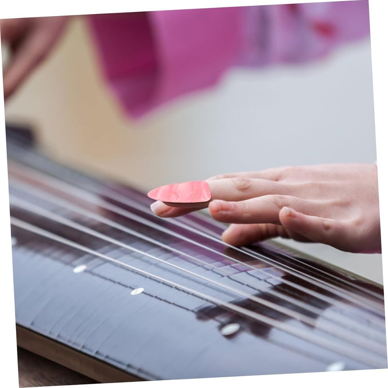 8 Pack Guzheng Finger Covers Nail Tapes for Guzheng Practice Easy-to-use Nail Protectors - Image 4