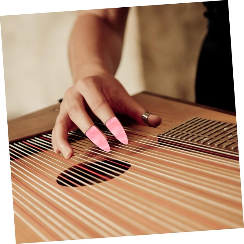 8 Pack Guzheng Finger Covers Nail Tapes for Guzheng Practice Easy-to-use Nail Protectors - Image 2