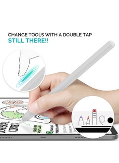 Ahastyle AHASTYLE Ultra Thin Silicone Skin Cover Compatible with Apple Pencil 2nd Generation, iPad Pro 11 12.9 inch-2 Pack (Black & White)  - Image 4