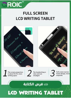 GROIC Black LCD Writing Tablet, Full Screen Erasable Digital Notepad for Kids and Adults, Drafting, Taking Notes and Leaving Message, 6.5 Inches Screen  - Image 4